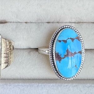 Golden Hills and Sterling silver ring